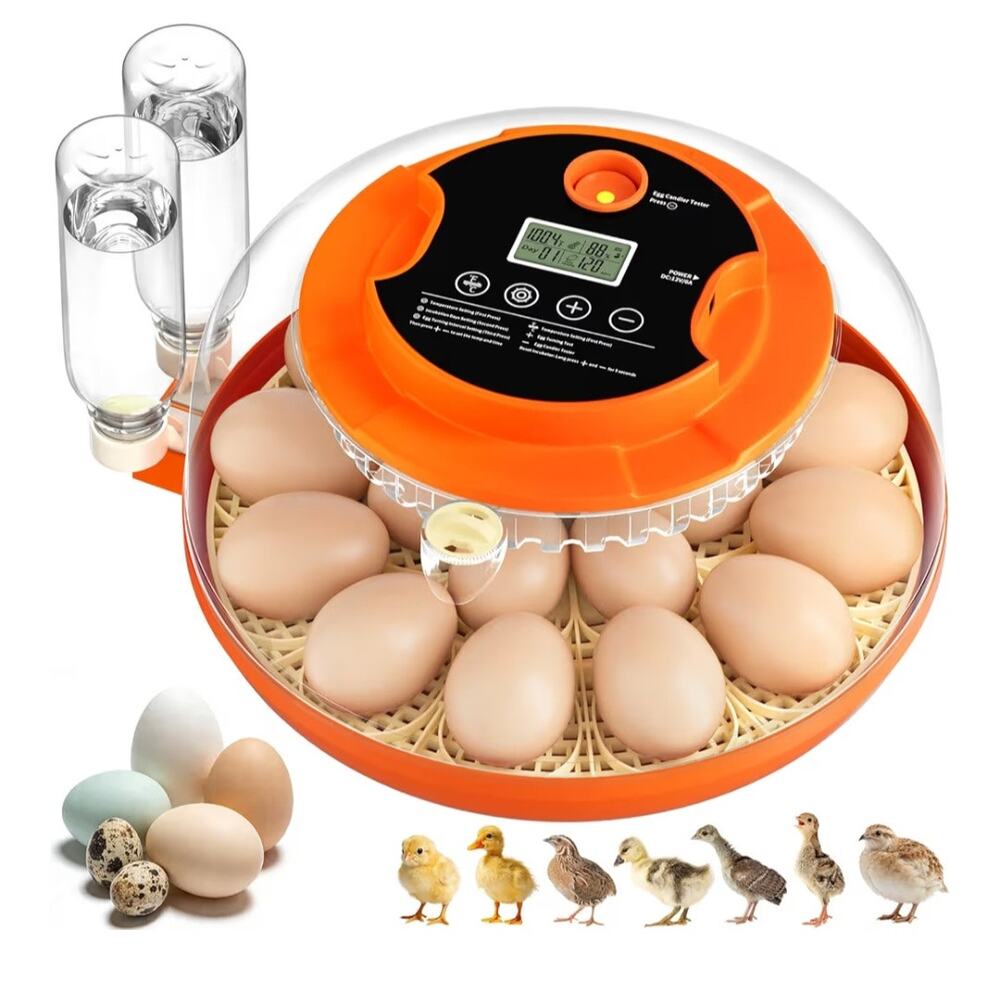 18 Egg Incubator Automatic Egg Turner Humidity Control Chicken Quail Duck